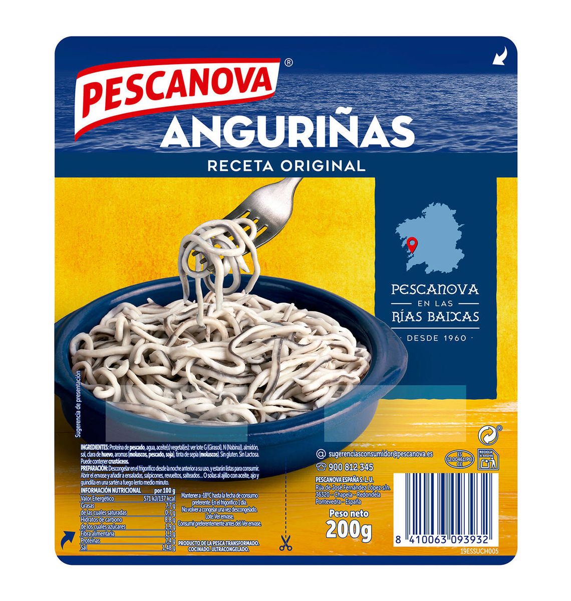 ANGURIÑAS PESCANOVA 100+100g