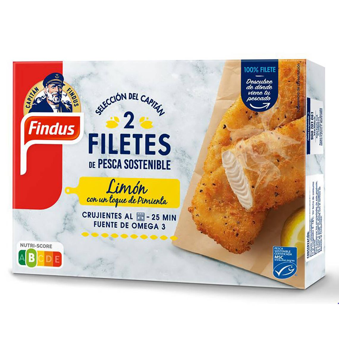 FILET FINDUS PEIX/LLIMONA 225g