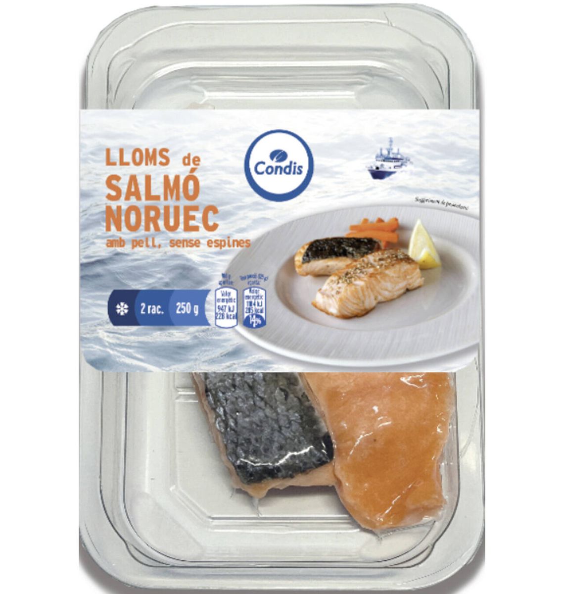 LLOMS CONDIS SALMO A/PELL 250g