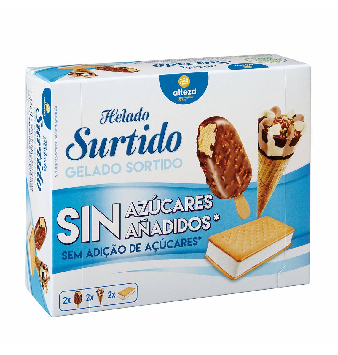 GELAT ALTEZA S/SUCRE SABORS x6