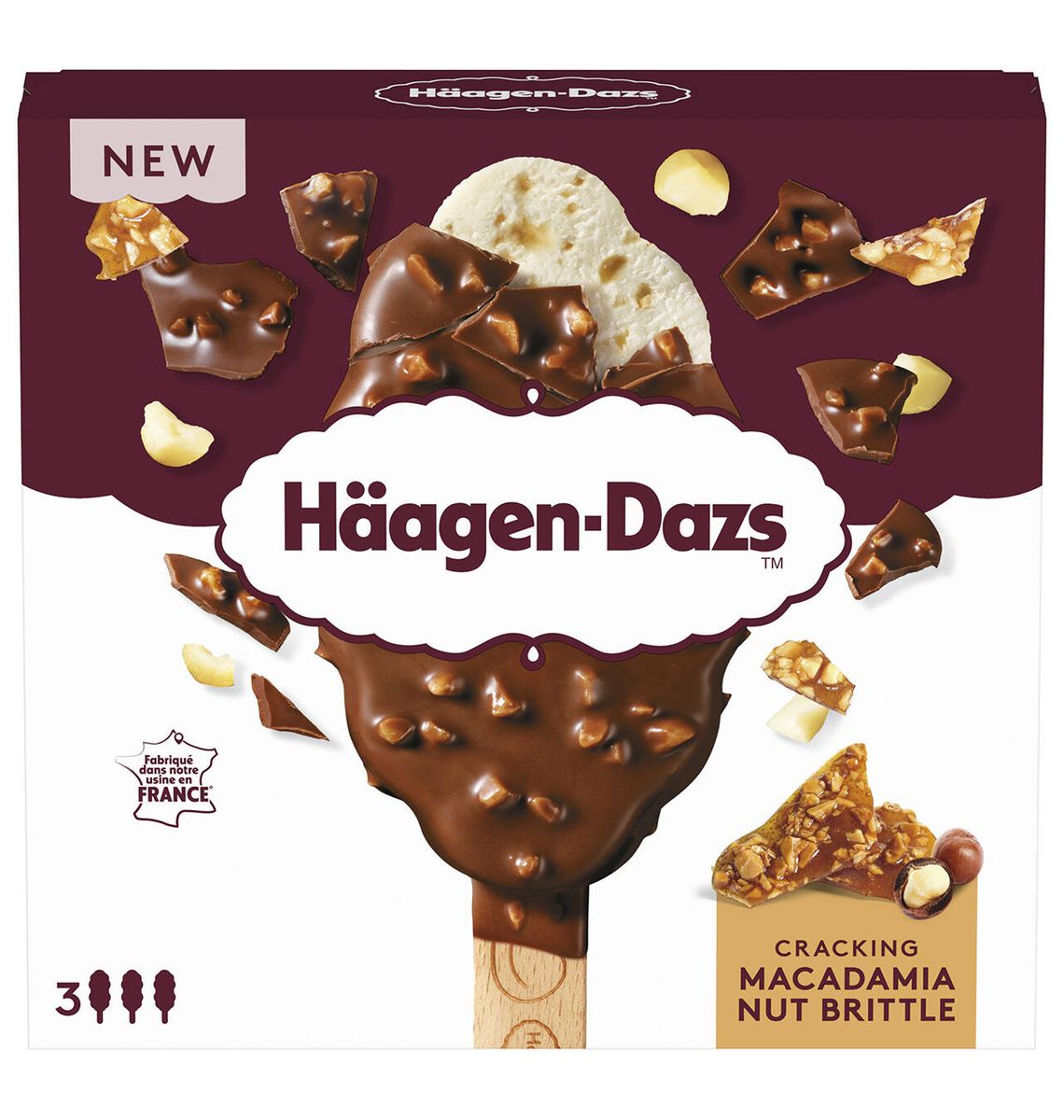 BOMBO H.DAZS MACADAMIA X3