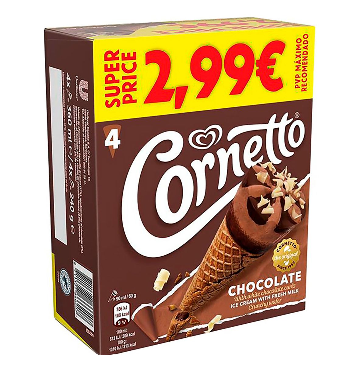 GELAT FRIGO CORNETTO XOCO x4