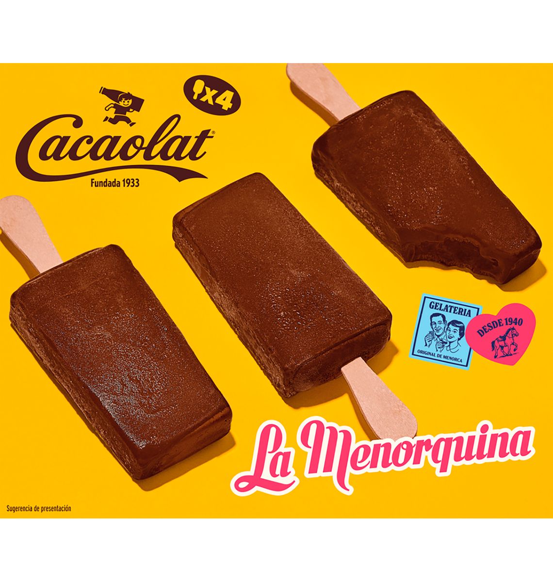 POLO LA MENORQUINA CACAOLAT x4