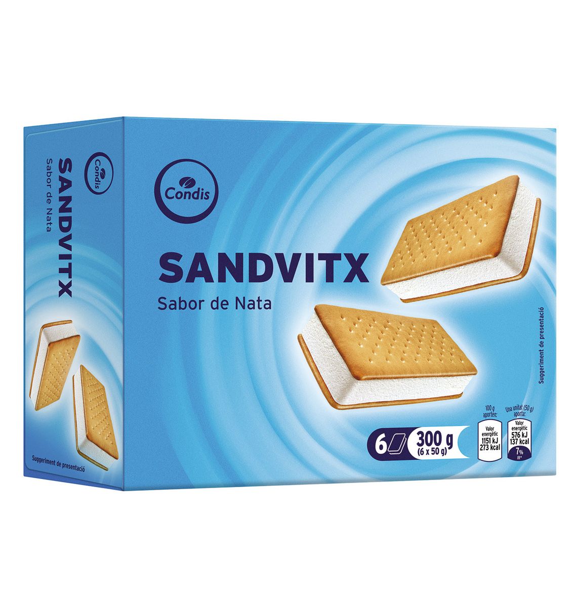 GEL CONDIS SANDW NATA 6x100ml