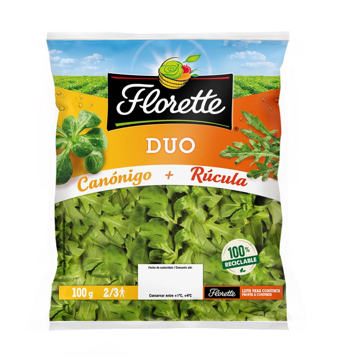 CANONGES+RUCULA FLORETTE 100g