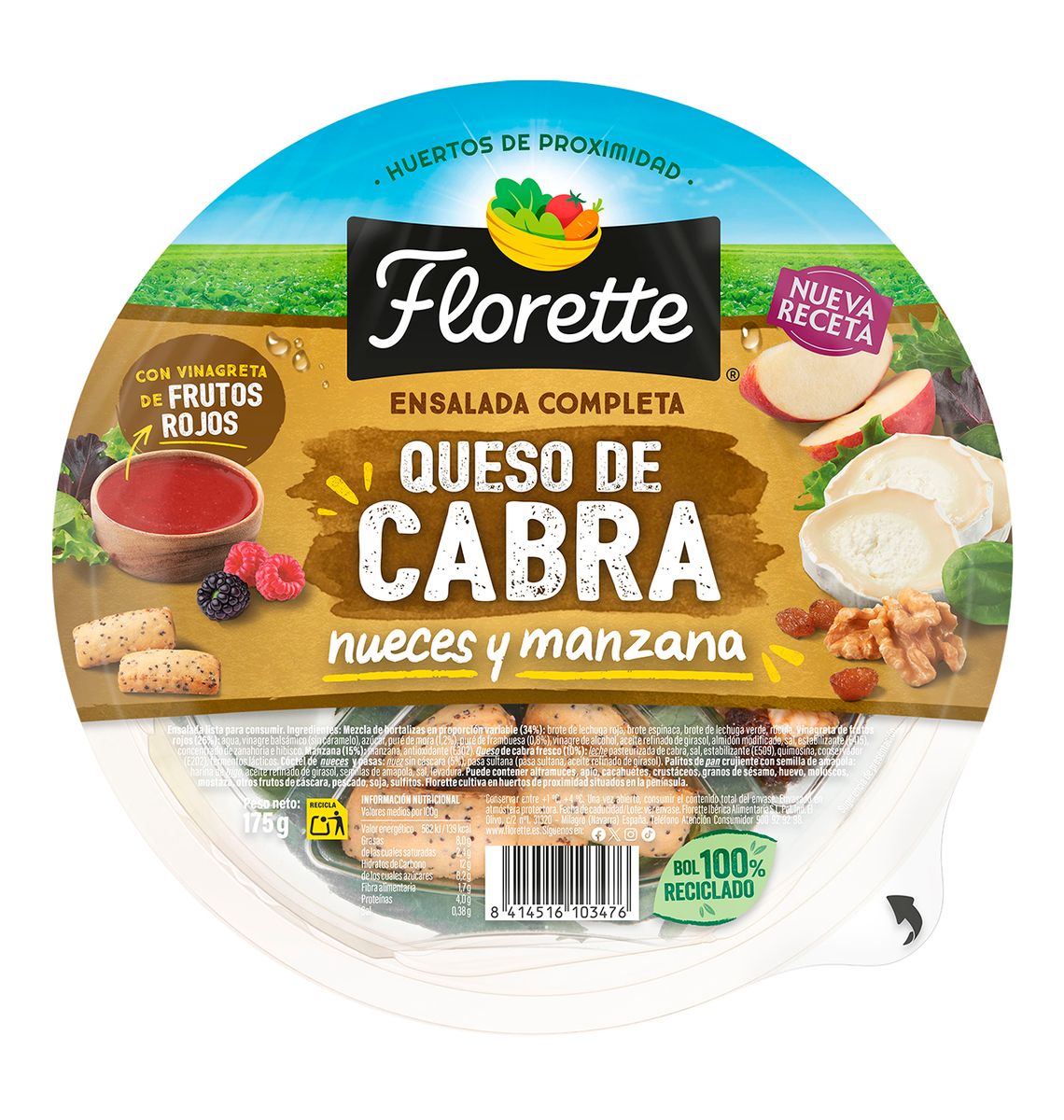 BARQUETA FLORETTE GOURMET 180g