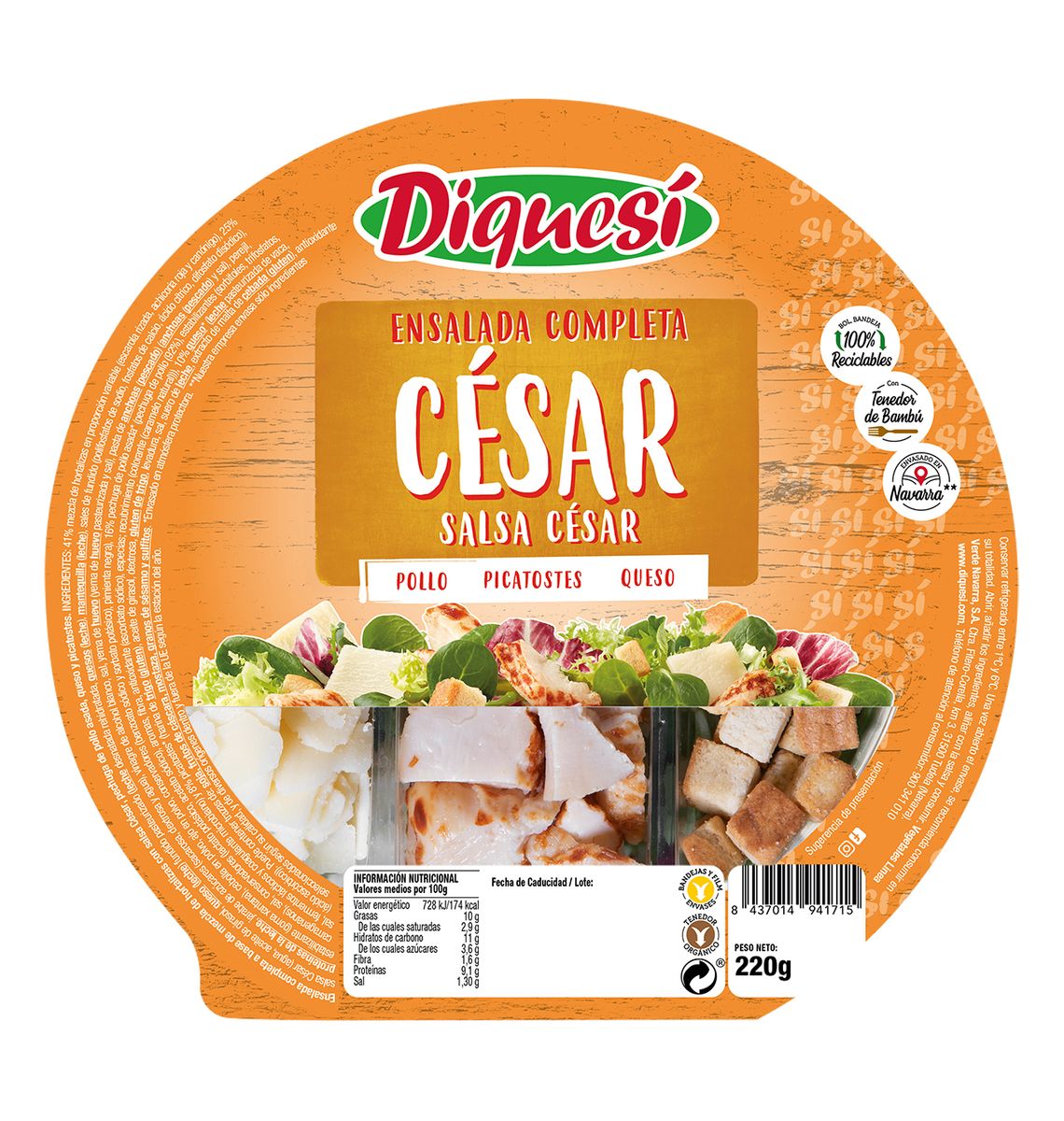 AMANIDA DIQUESI CESAR 200g