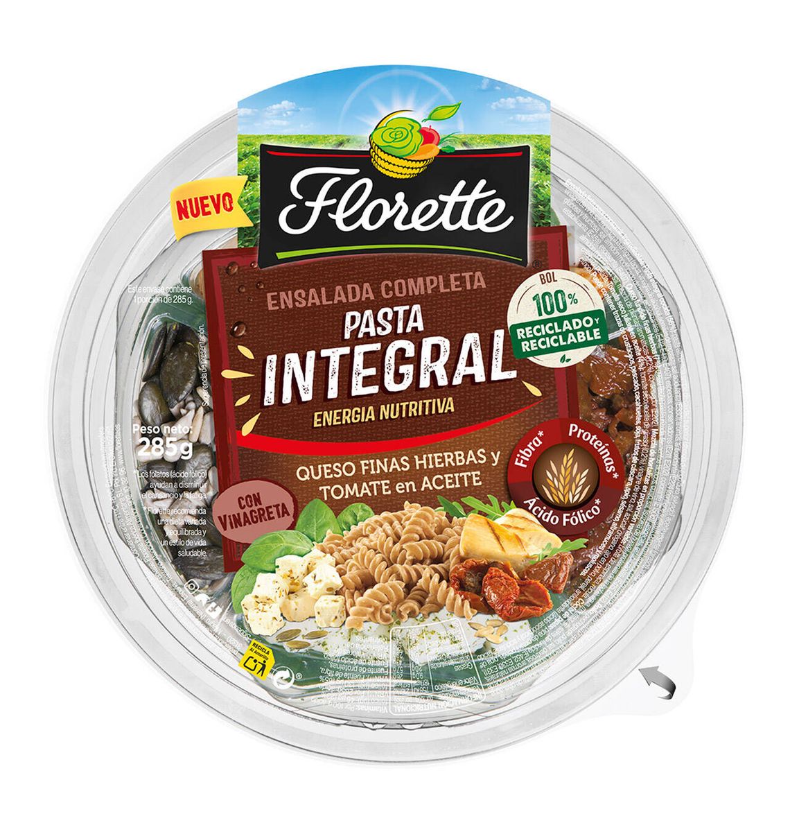 BARQ FLORETTE PASTA INTEG.285g