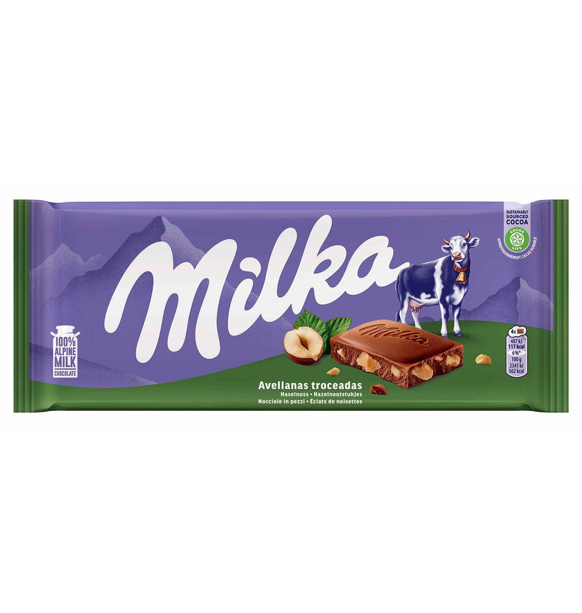 XOC MILKA A/AVELLANES 125g