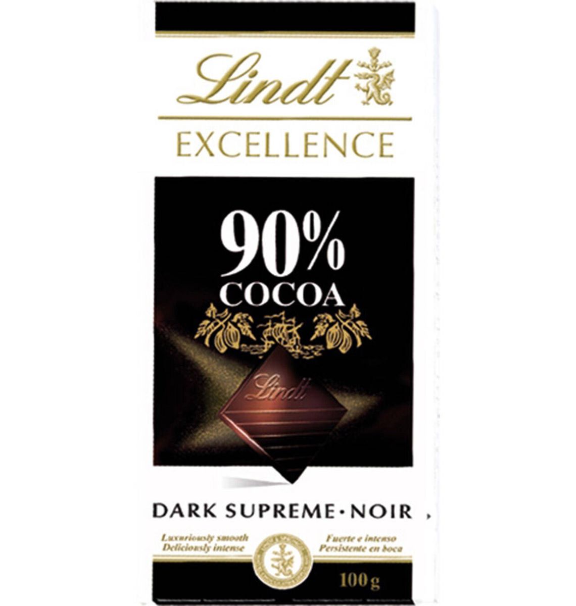 XOC LINDT EXCLL NEGRE 90% 100g