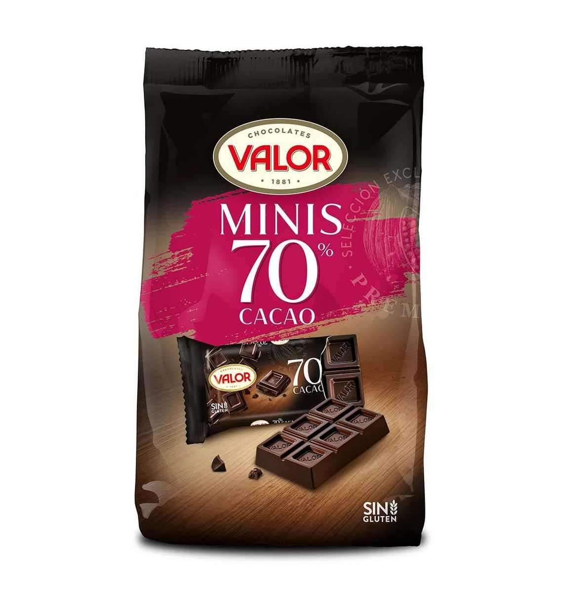 XOCO VALOR NEG 70% MINI 200g