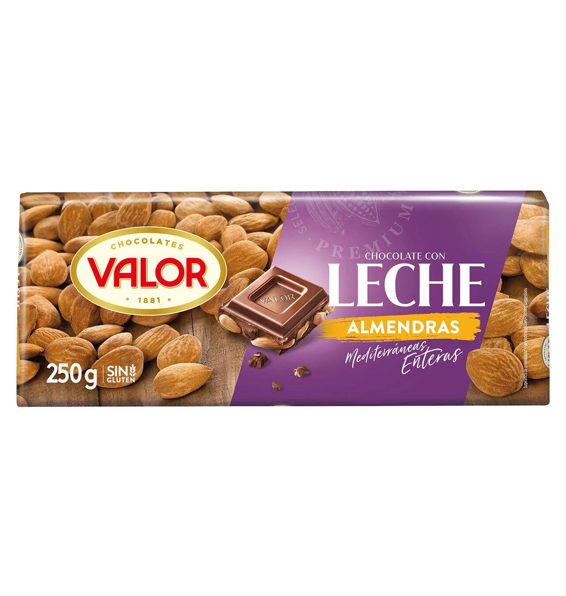 XOC VALOR LLET A/AMETLLES 250g
