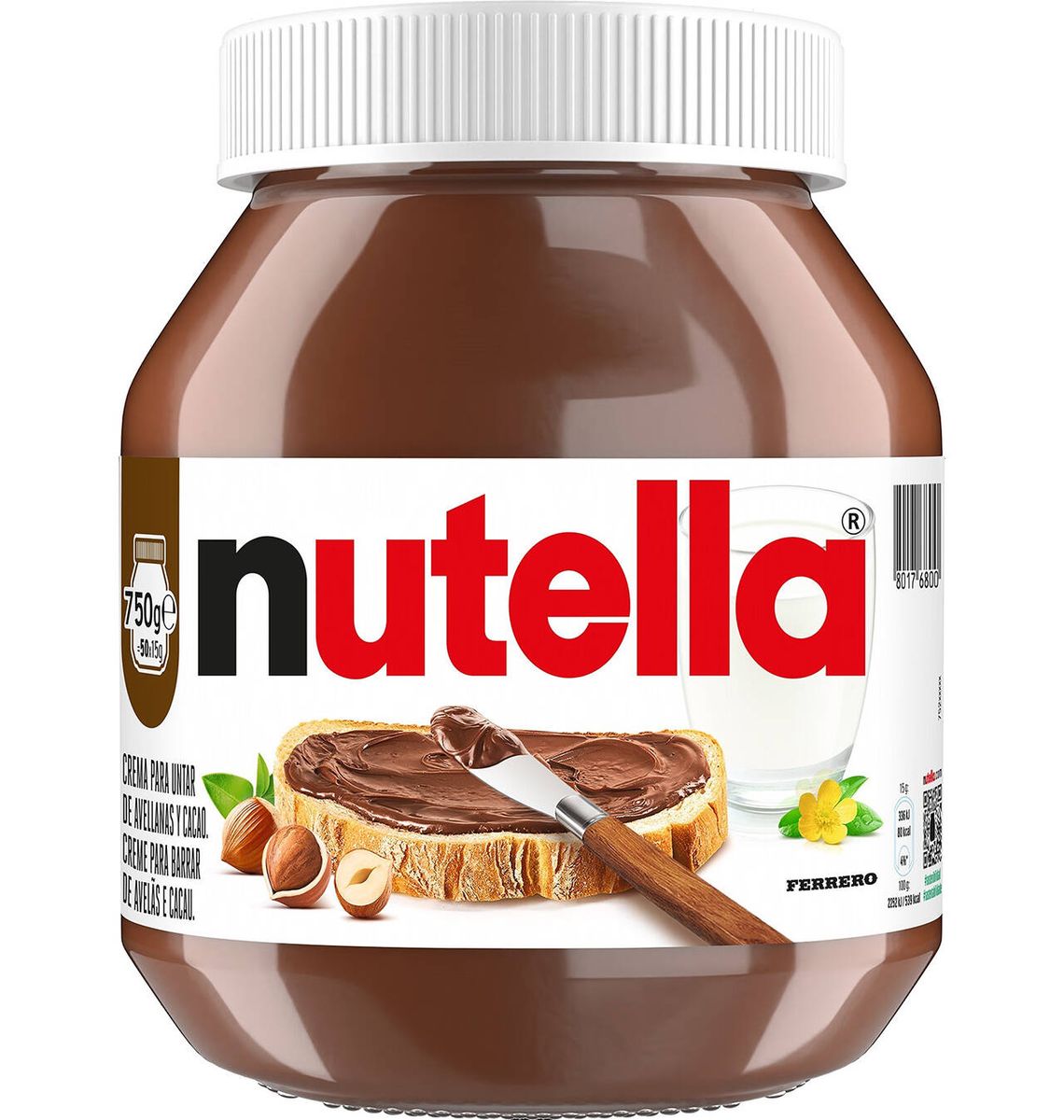 CREMA CACAU NUTELLA 750g