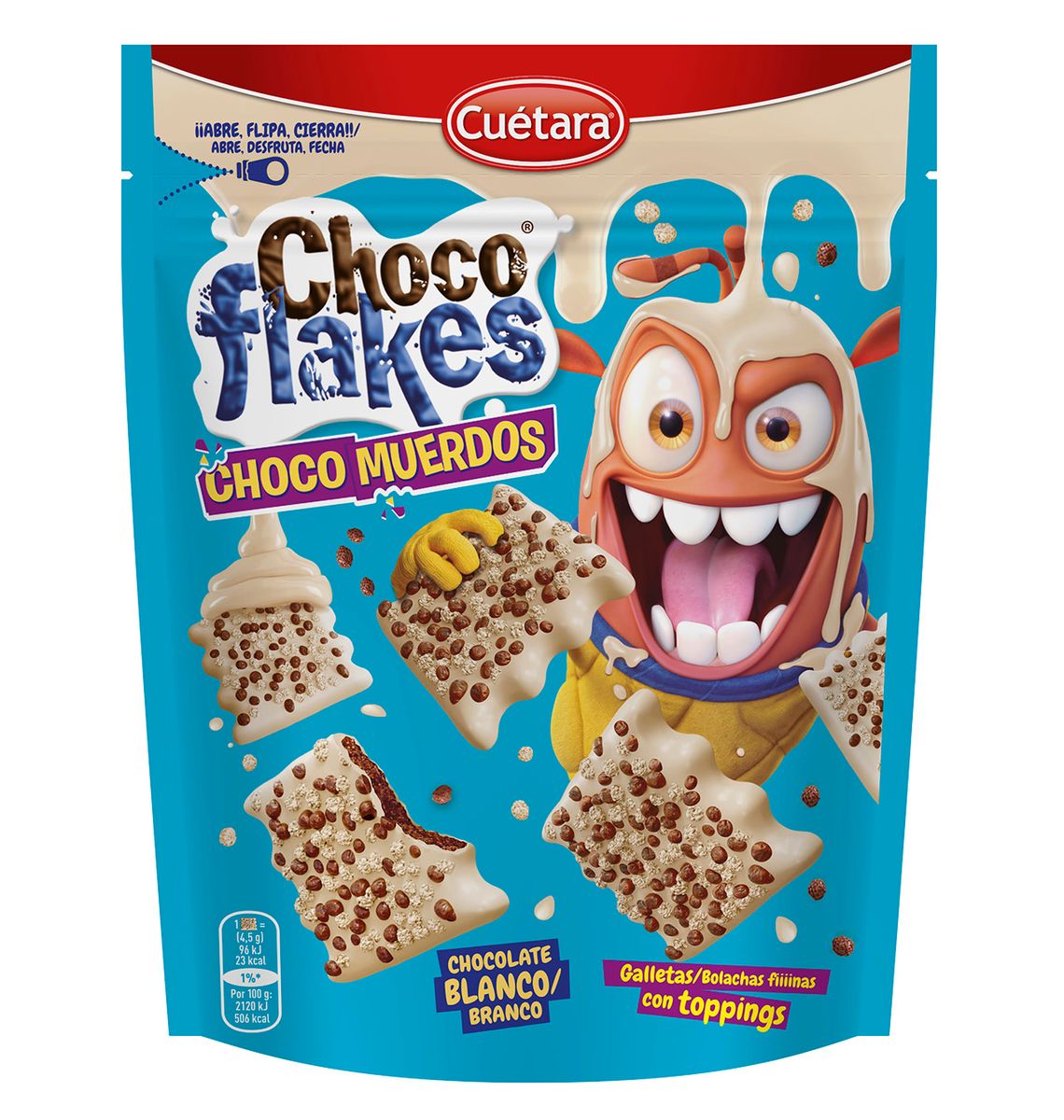 CHOCOFLAKES CUETARA BLANC 87g