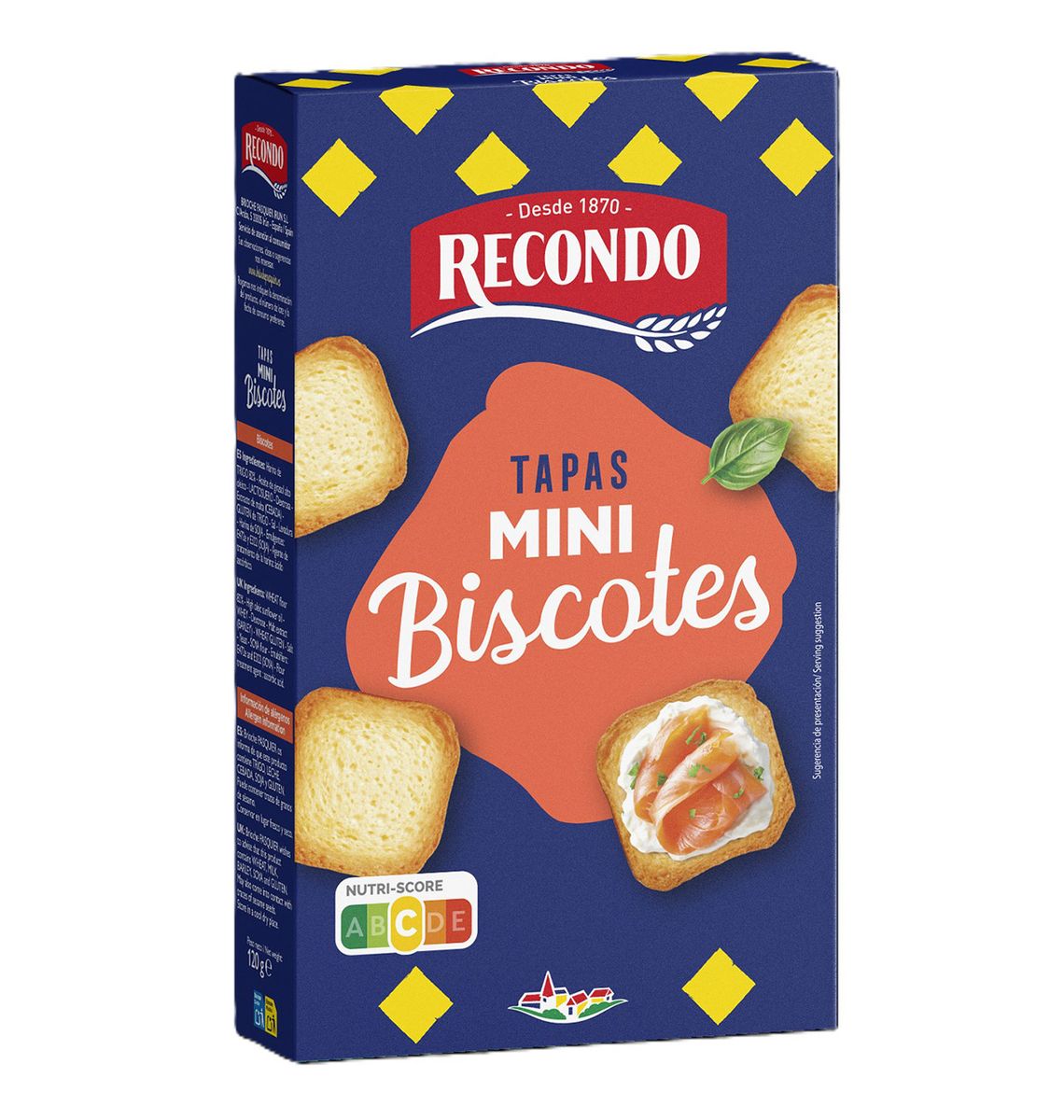 MINI BISCOTES RECONDO x60 120g