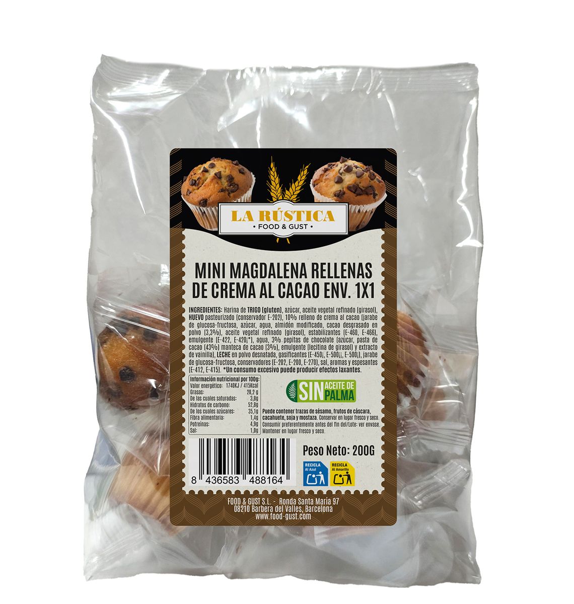MINI MAGDAL RUSTICA XO/CR 200g