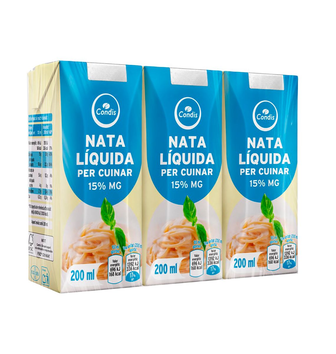 NATA CONDIS CUINA 15% 3x200ml