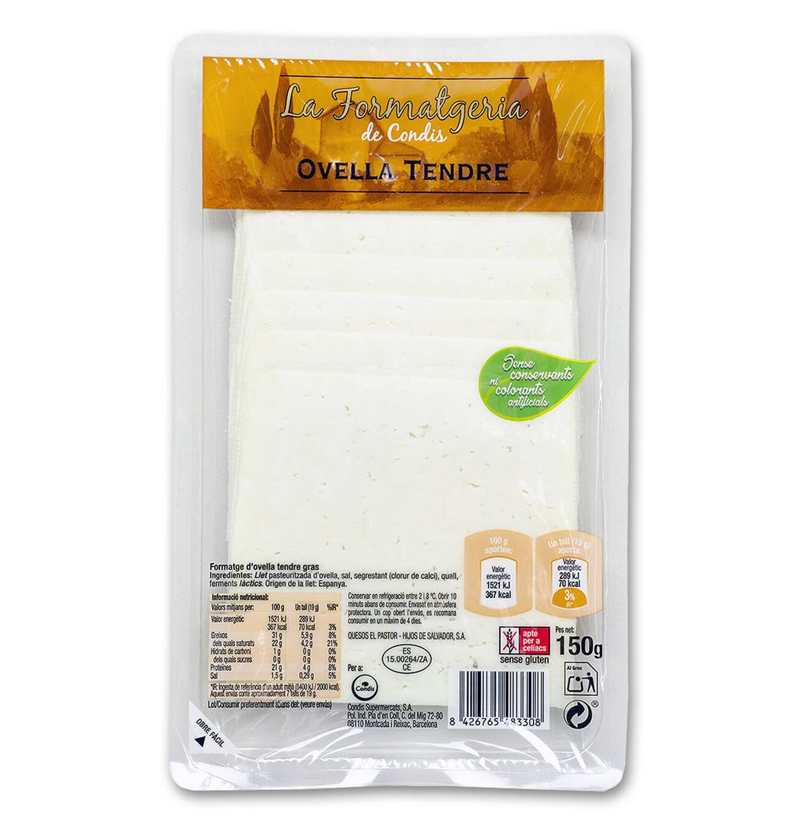 FORMATGE CONDIS OVELLA 150g