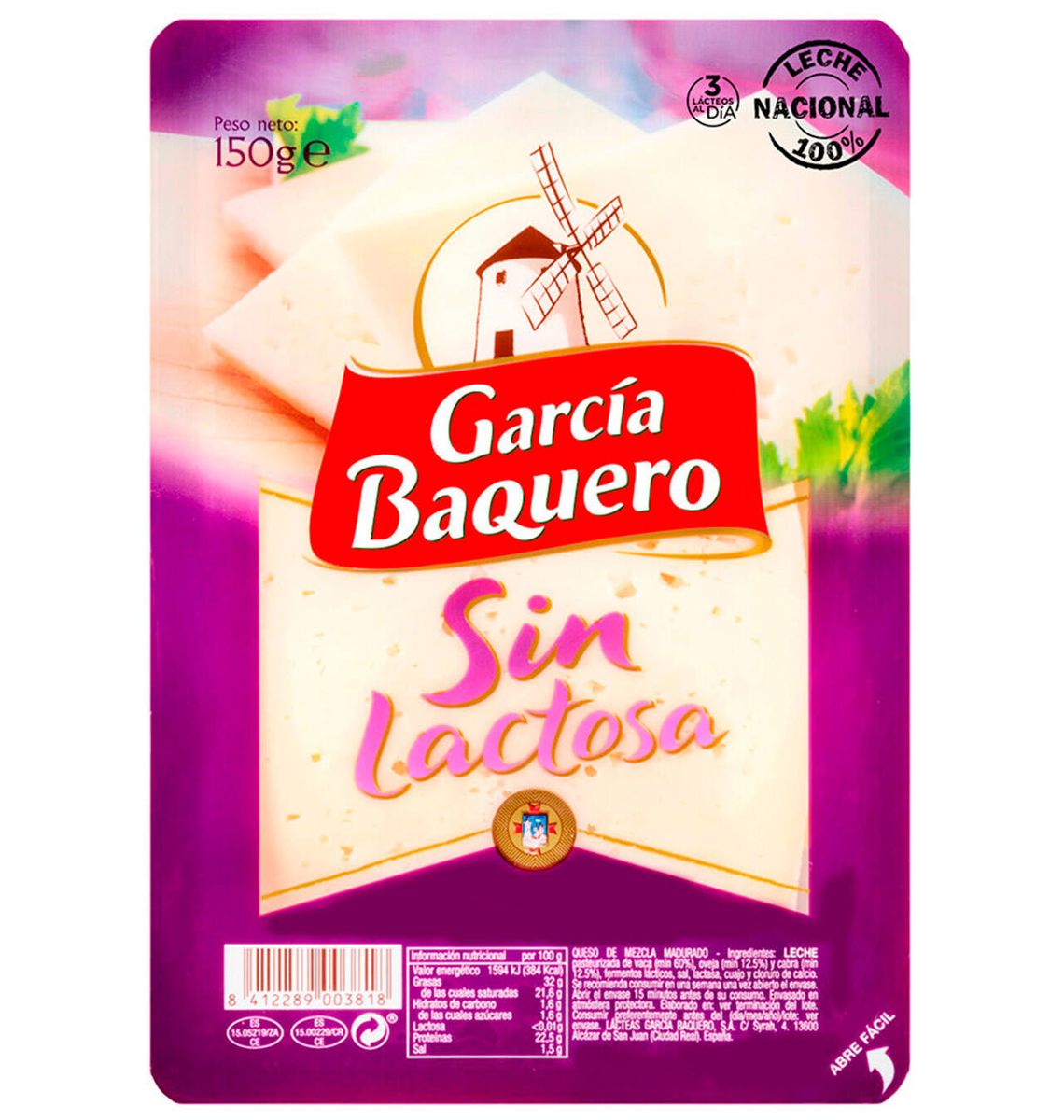 FORMATGE BAQUERO S/LACT 150g