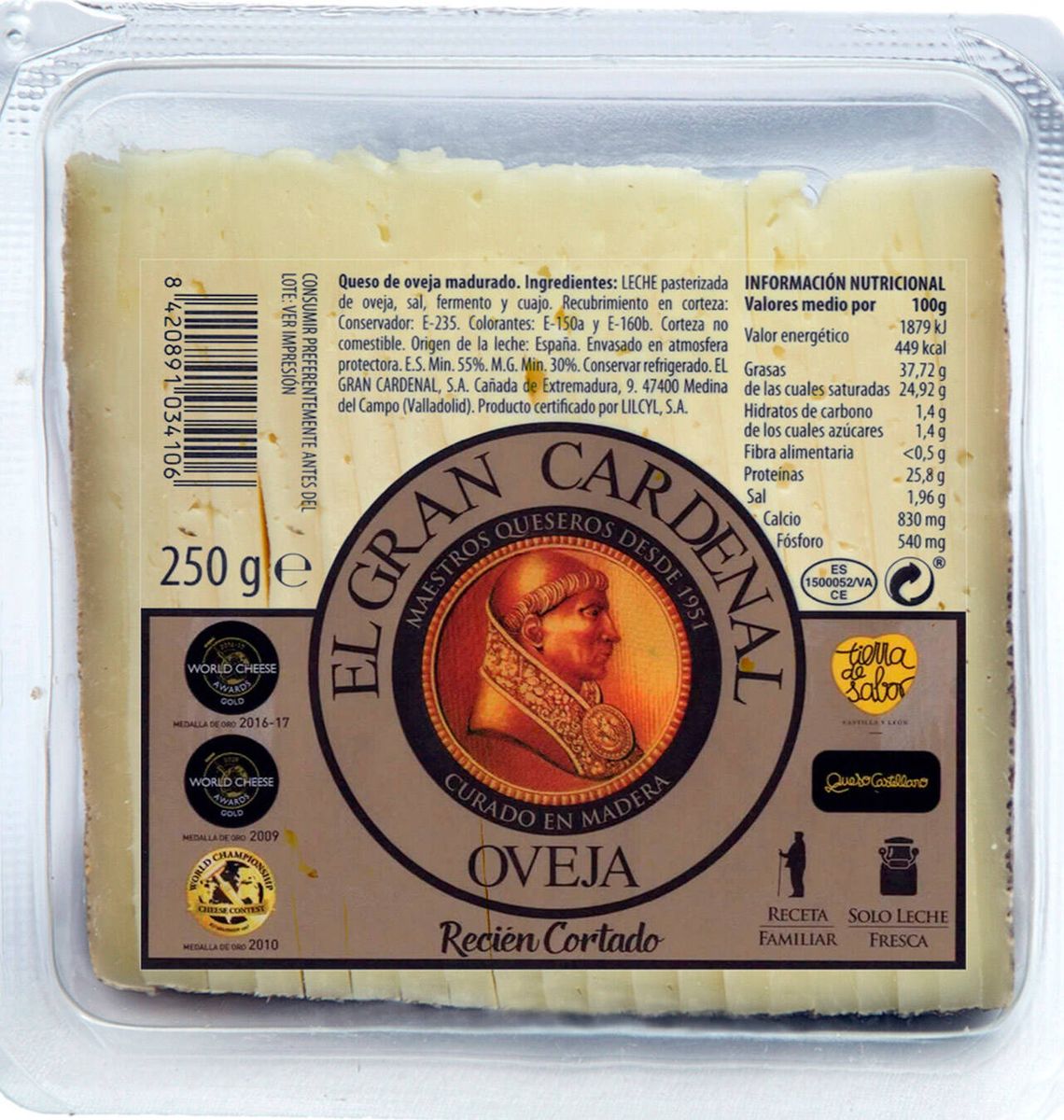 FORM CARDENAL OVELL TALLAT 250g