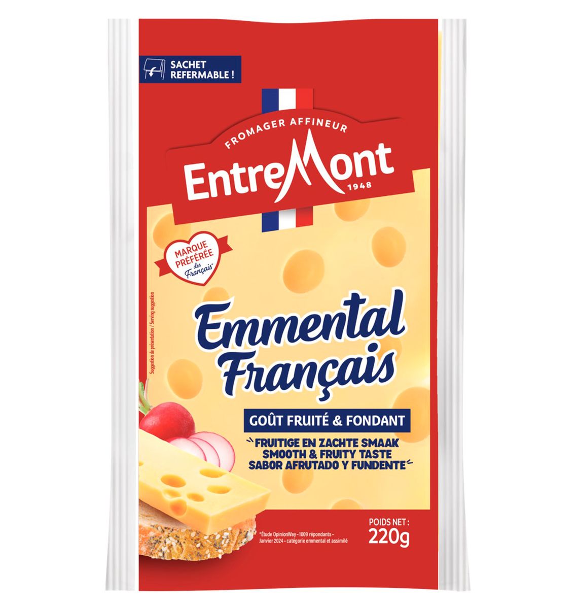 FORMATGE ENTREMONT EMMENTAL 220g