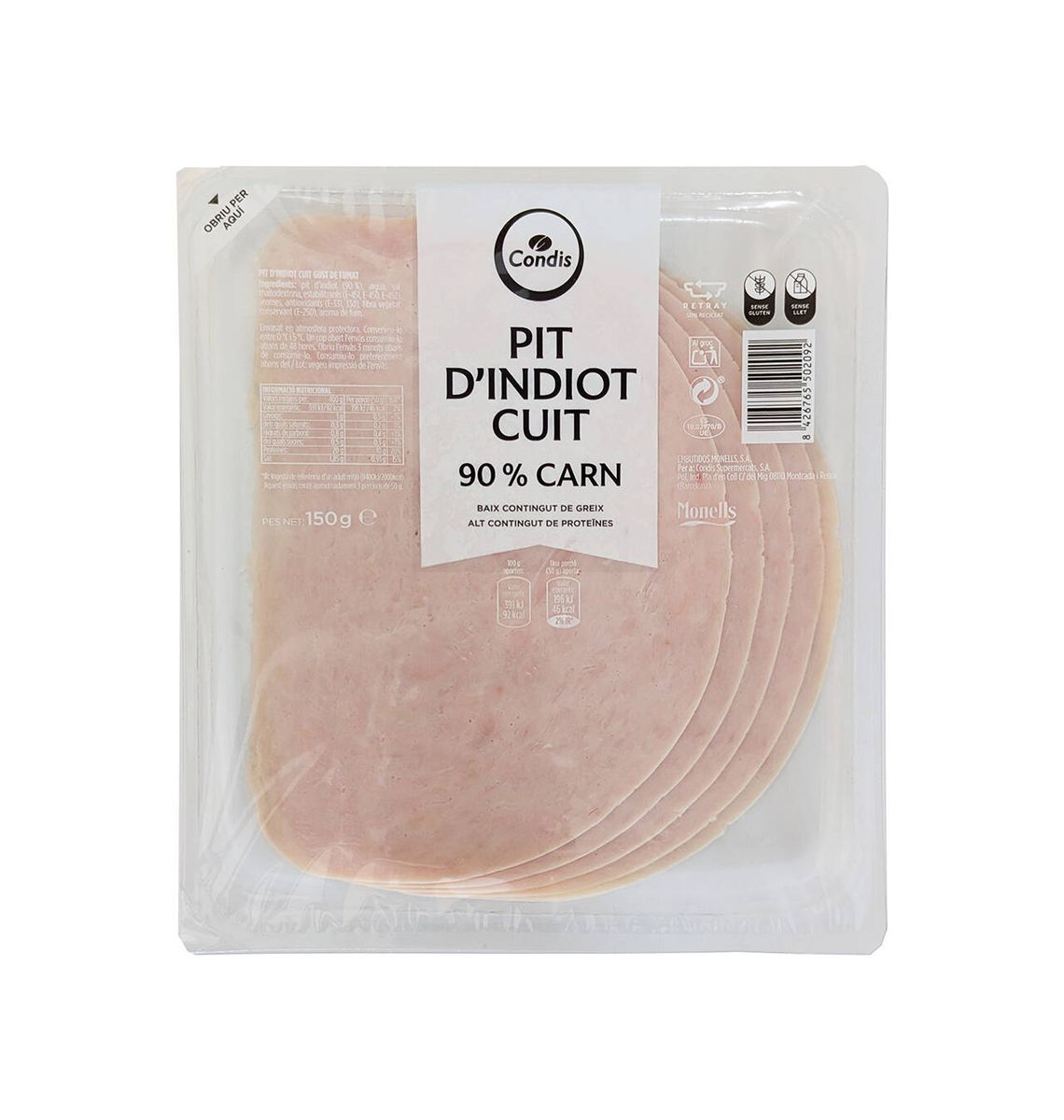 PIT D'INDIOT CONDIS CUIT 150g