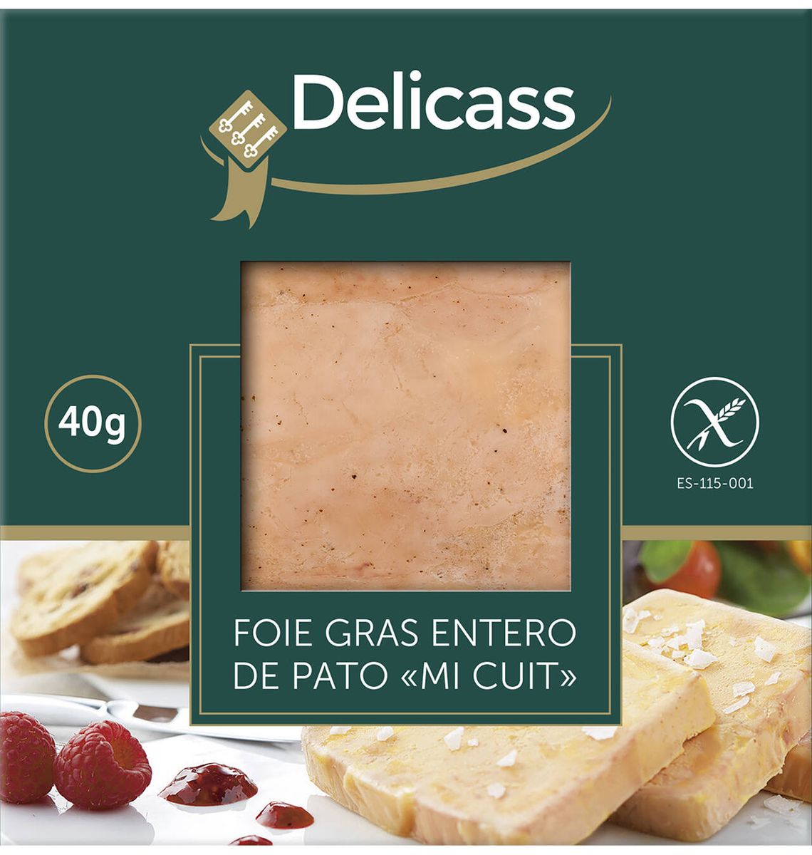 FOIE DELICASS ANEC MI CUIT 40g