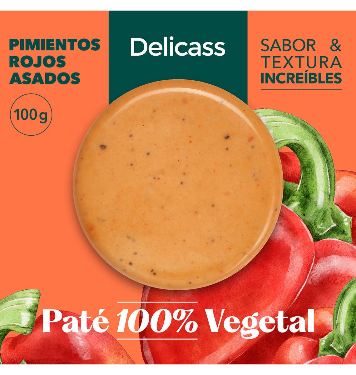 PATE VEG DELICASS PEBROT 100g