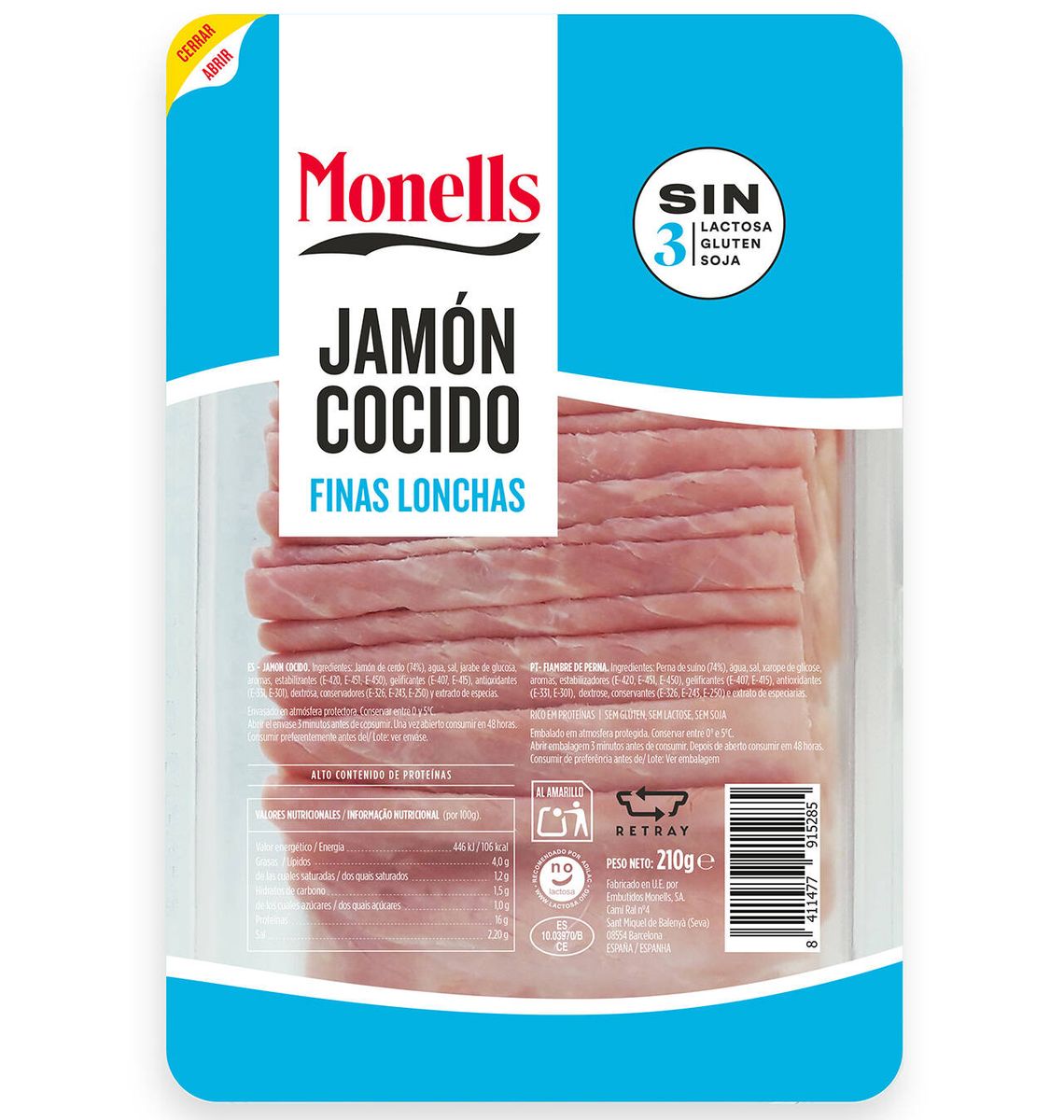 PERNIL CUIT MONELLS LLENQ 210g