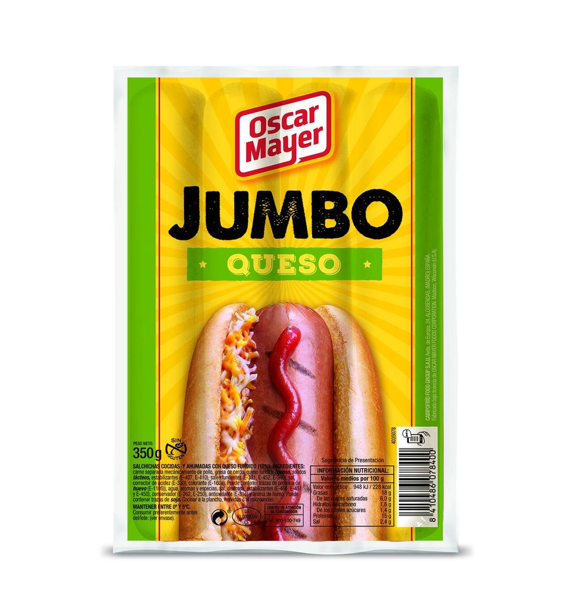 SALSITXA O MAYER FORM JUMBO 350g