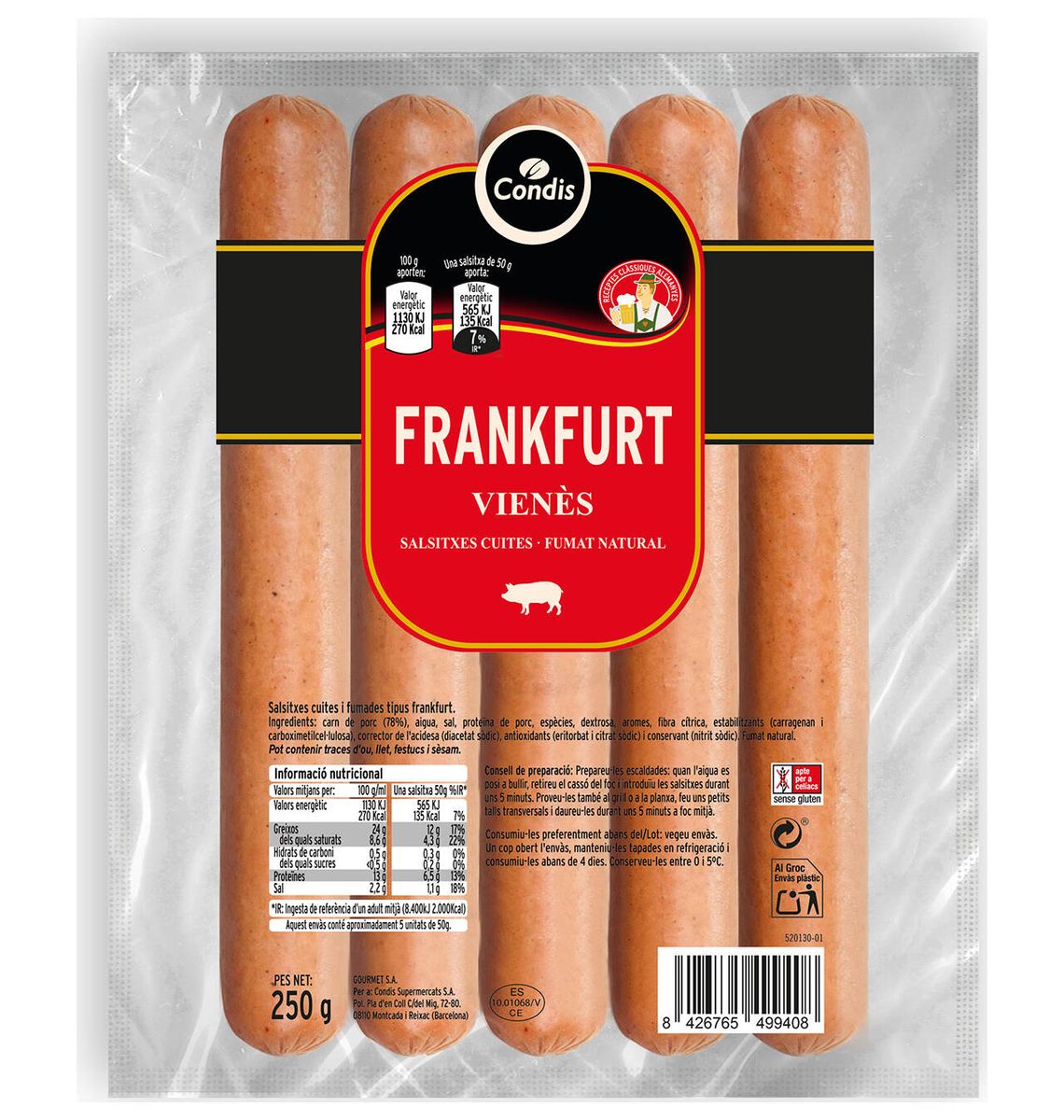 FRANKFURT CONDIS VIENA 5U 250g