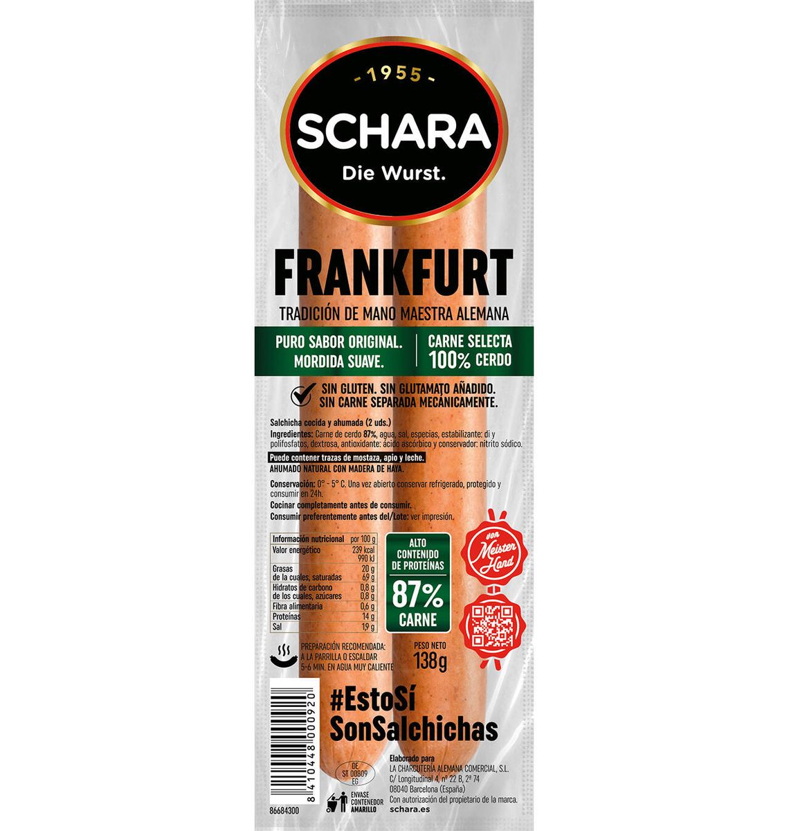 SALS SCHARA FRANKFURT x2 138g