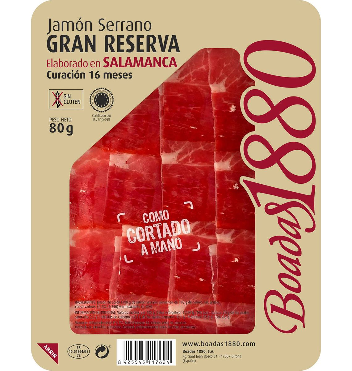 PERN BOADAS 1880 Gran Rva 80g