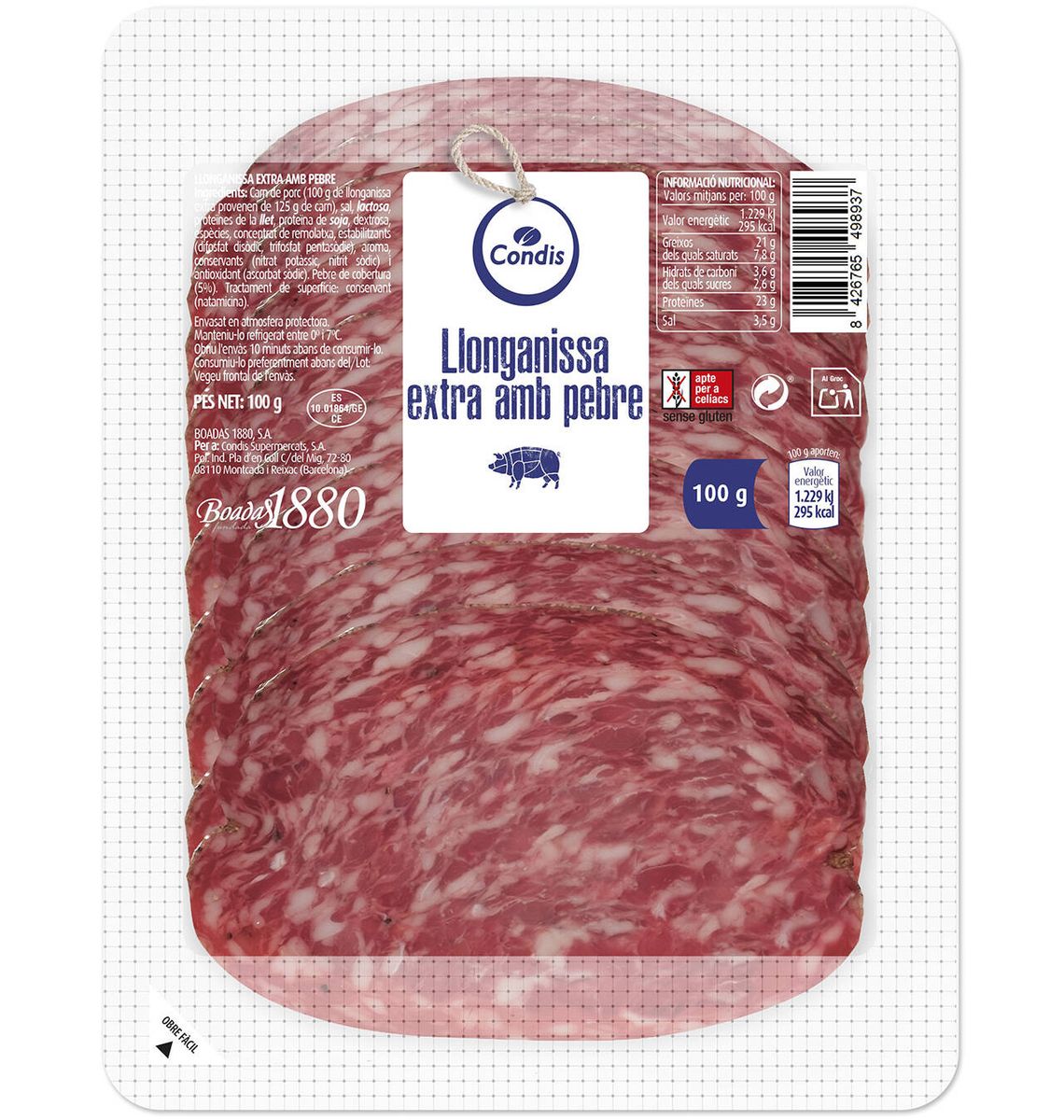 LLONGANISSA CONDIS PEBRE 100g
