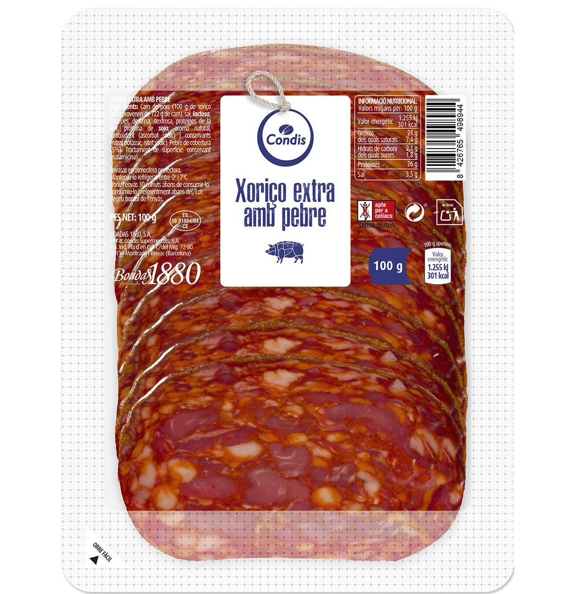 XORIÇO CONDIS PEBRE 100g