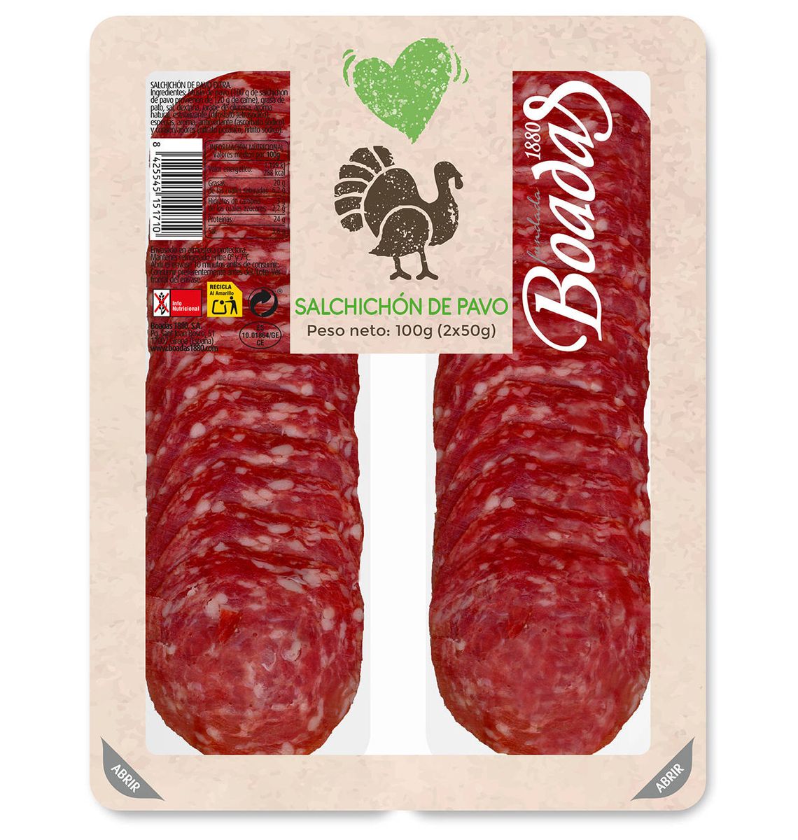 LLONGANISSA BOADAS DINDI 2x50g