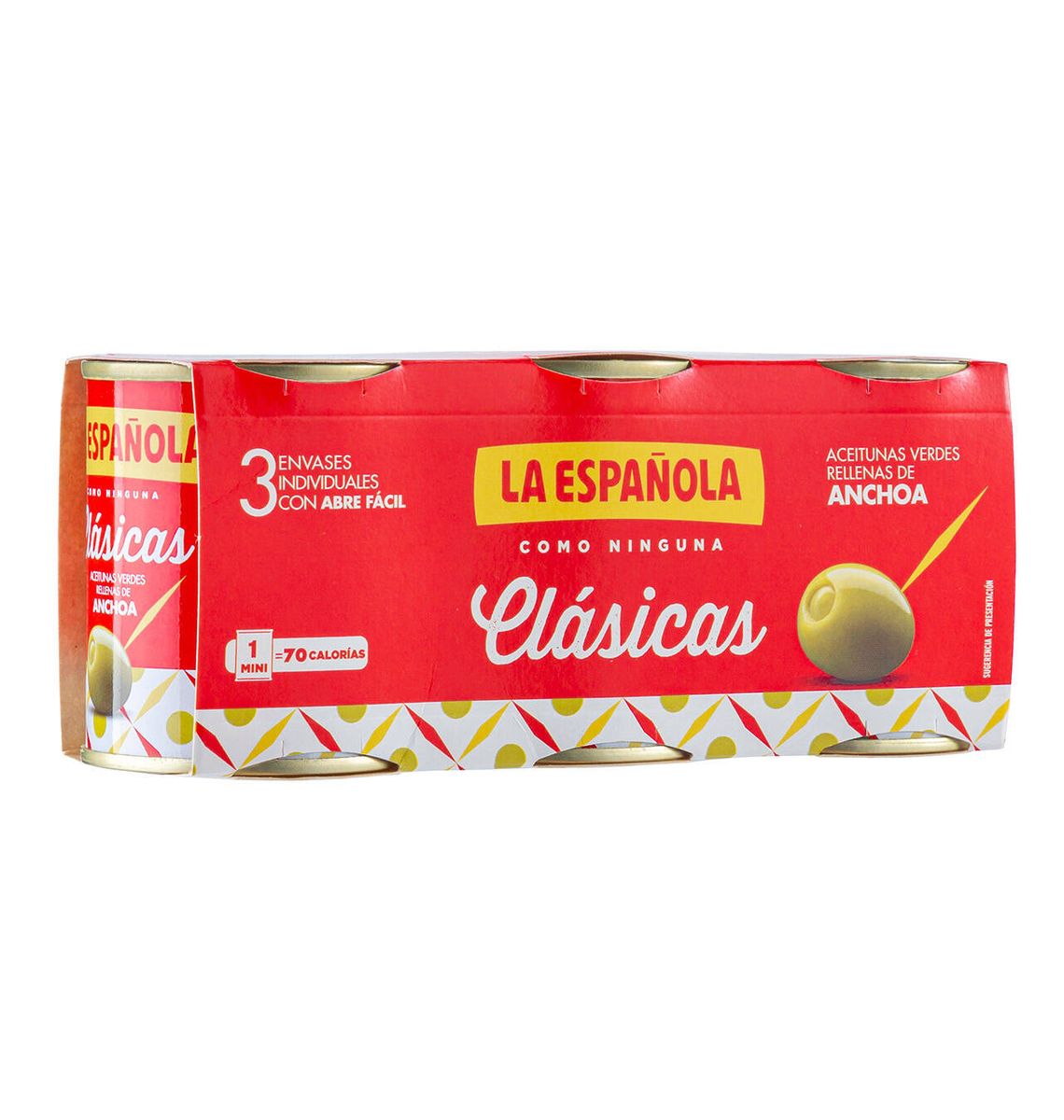 OLIVES ESPAÑOLA TRIPACK 150g