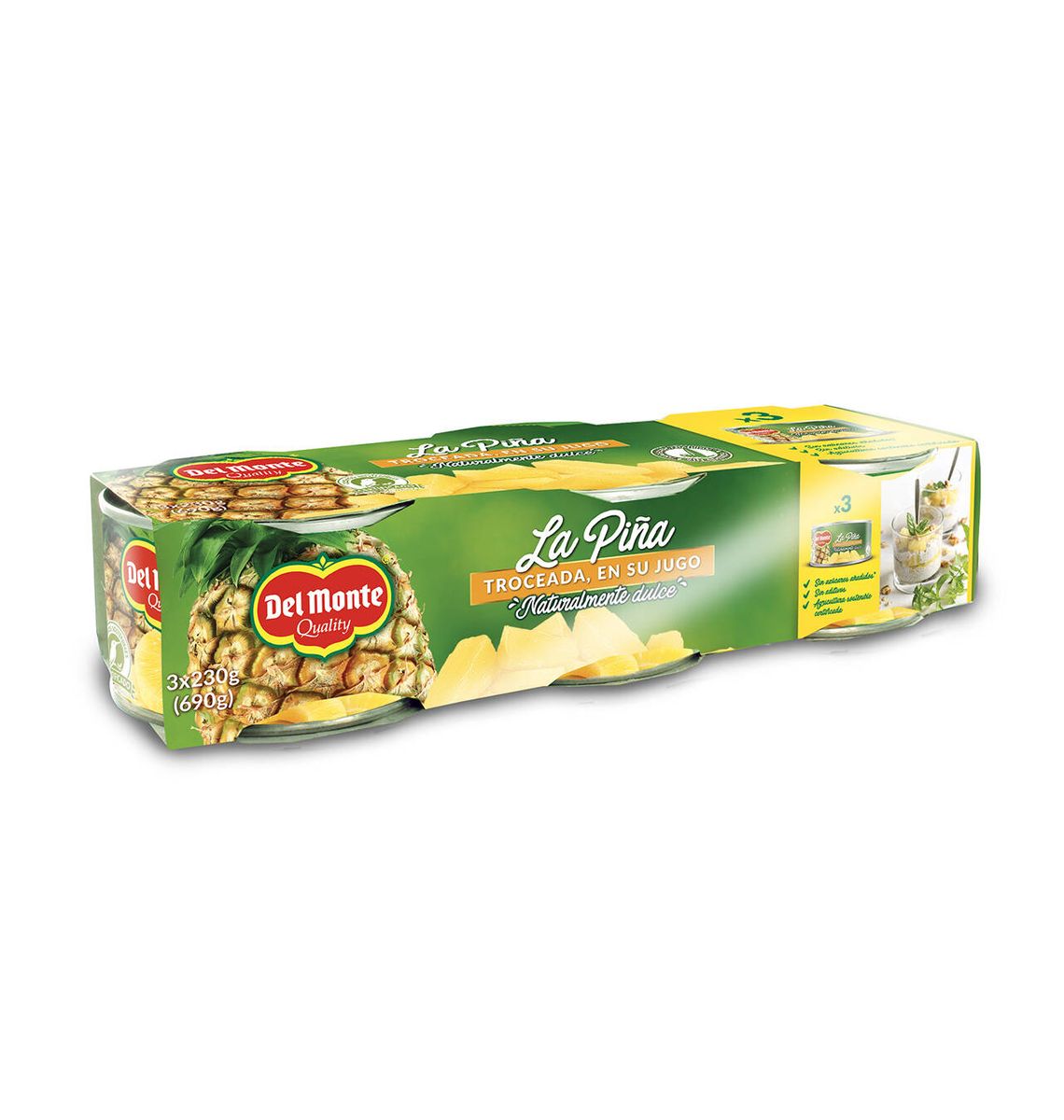 PINYA DEL MONTE TROSSEJ 3x230g