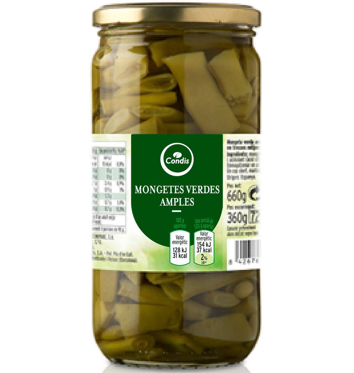 MONGETA CONDIS VERD PLANA 360g