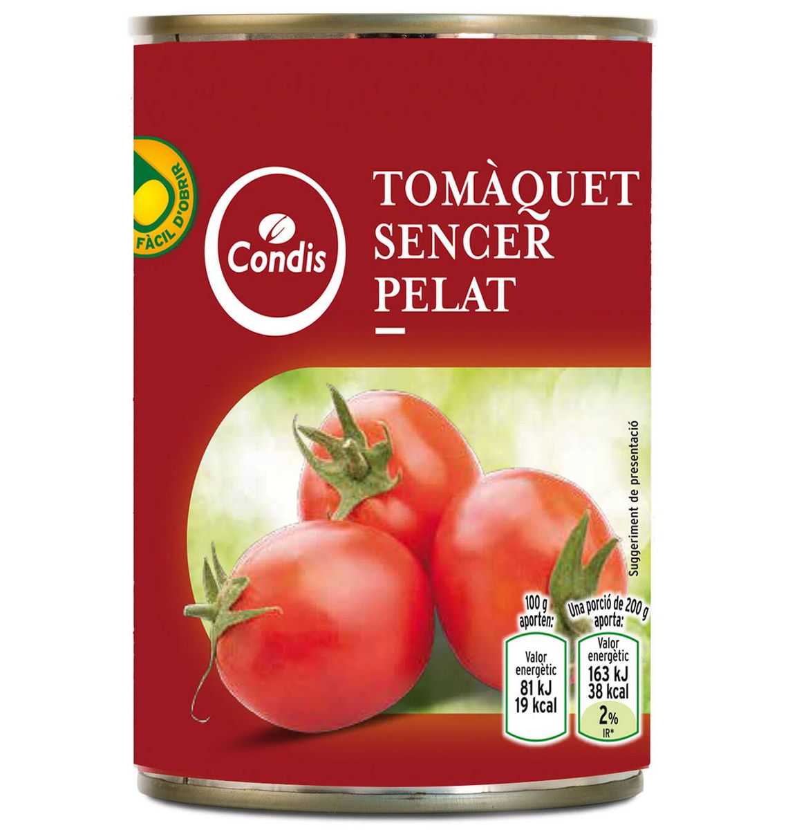 TOMAQ CONDIS NAT PELAT 240g