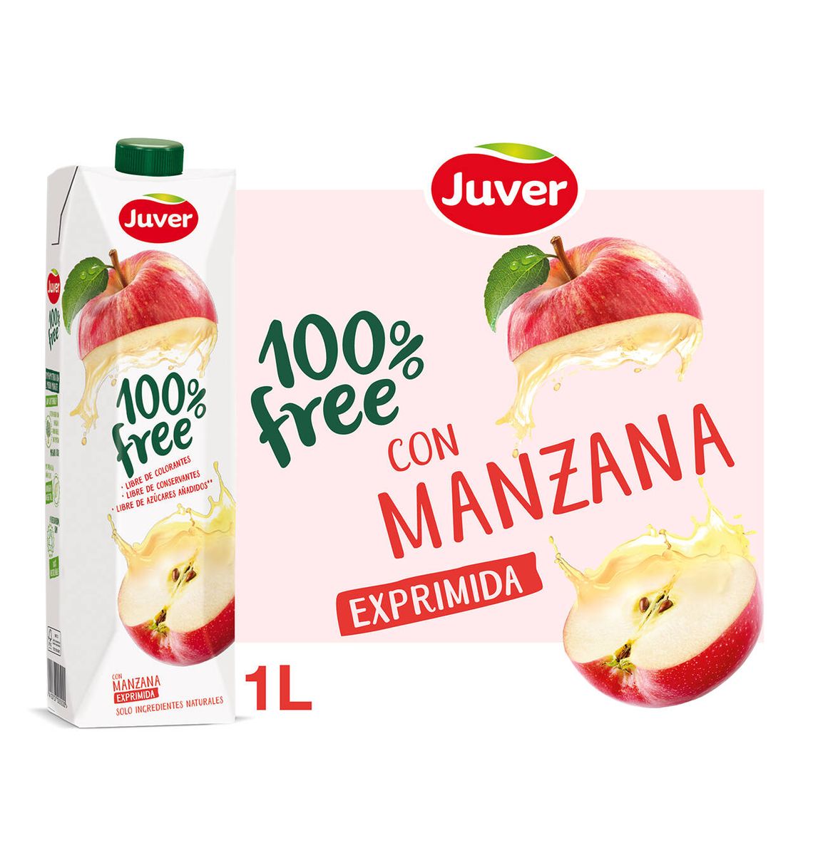 SUC JUVER POMA 100% NAT 1L