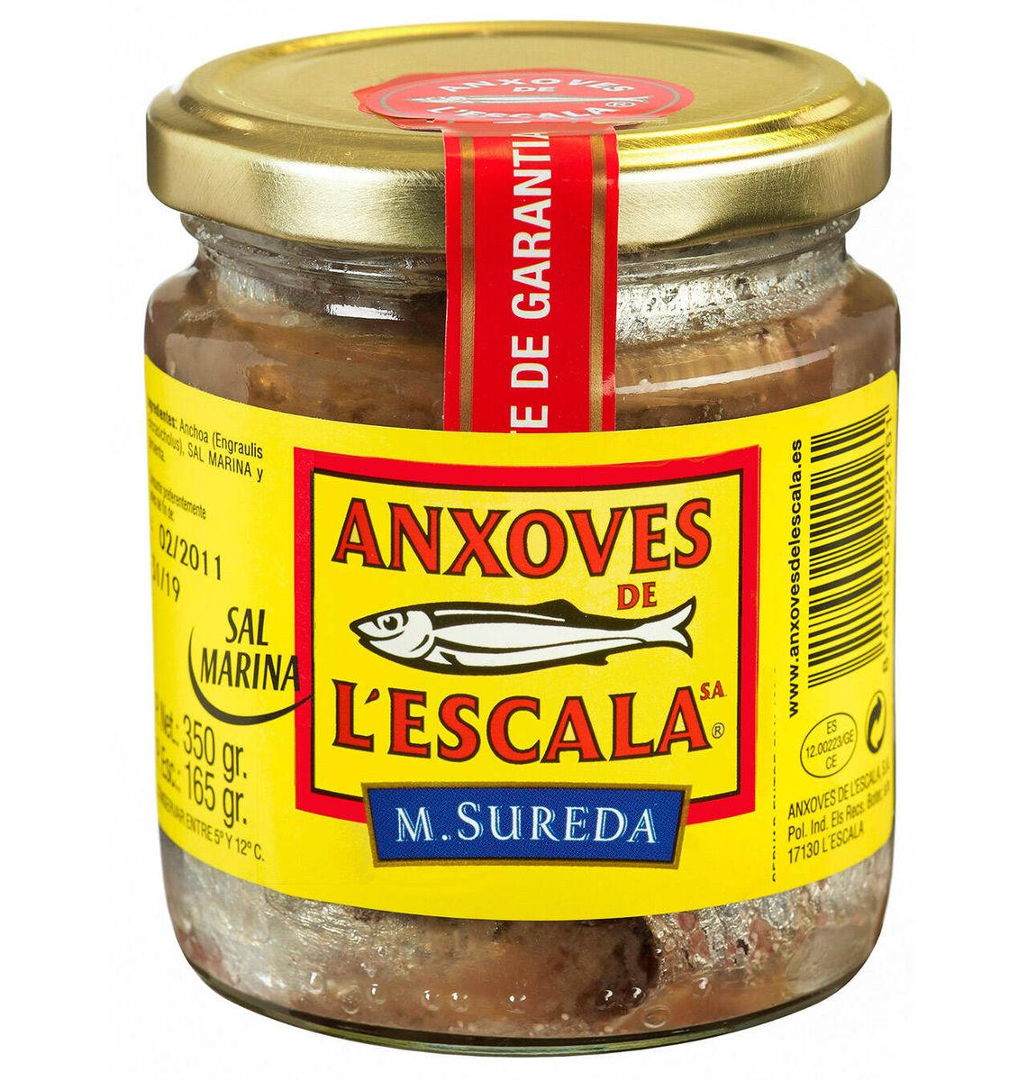 ANXOVES L'ESCALA POT 165g