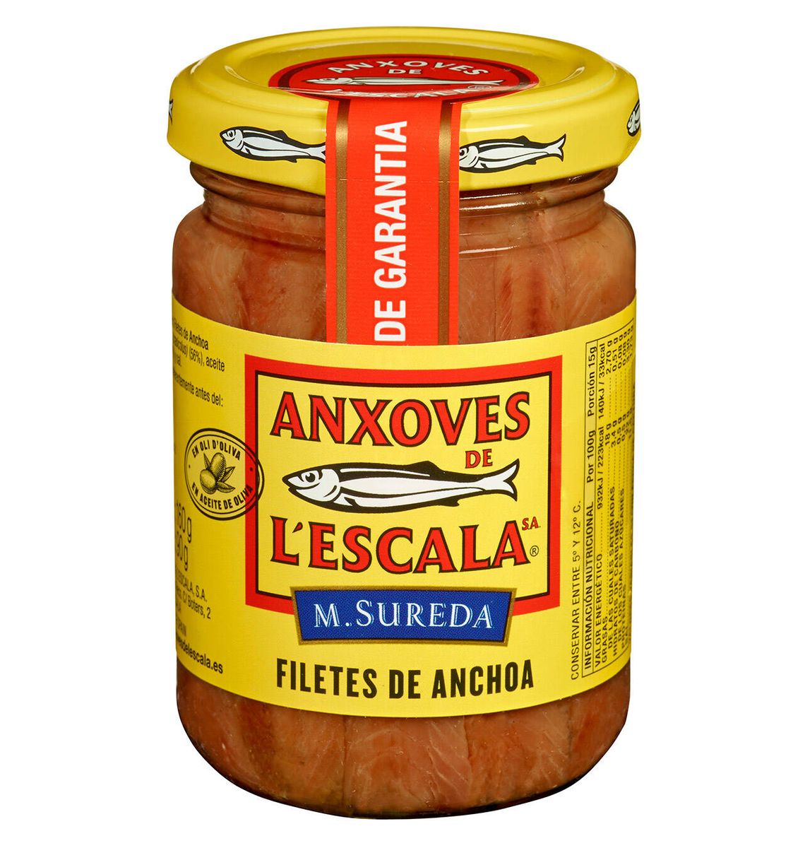 ANXOVA ESCALA OLI OLIV POT 90g
