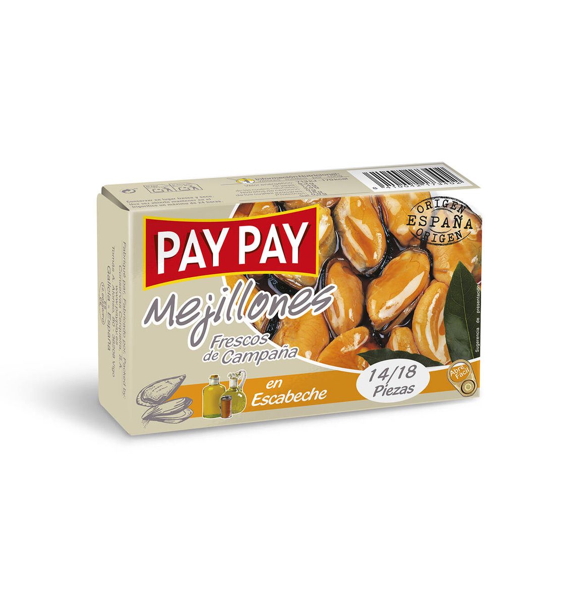 MUSCLOS PAY-PAY ESCABEIX 14/18 120g