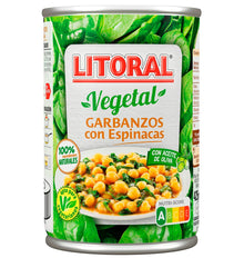CIGRONS LITORAL ESPINACS 425g