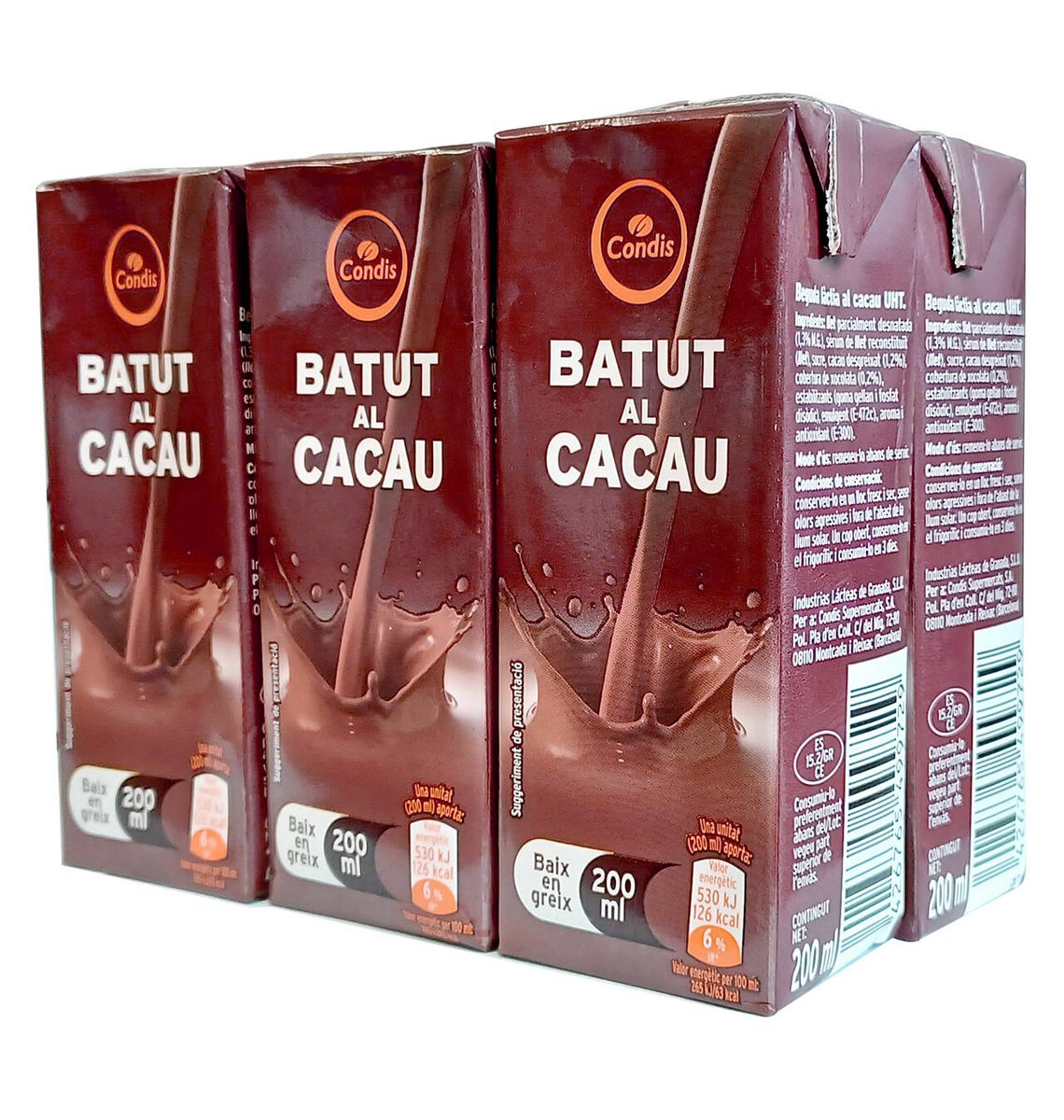 BATUT CACAU CONDIS 6x200ml