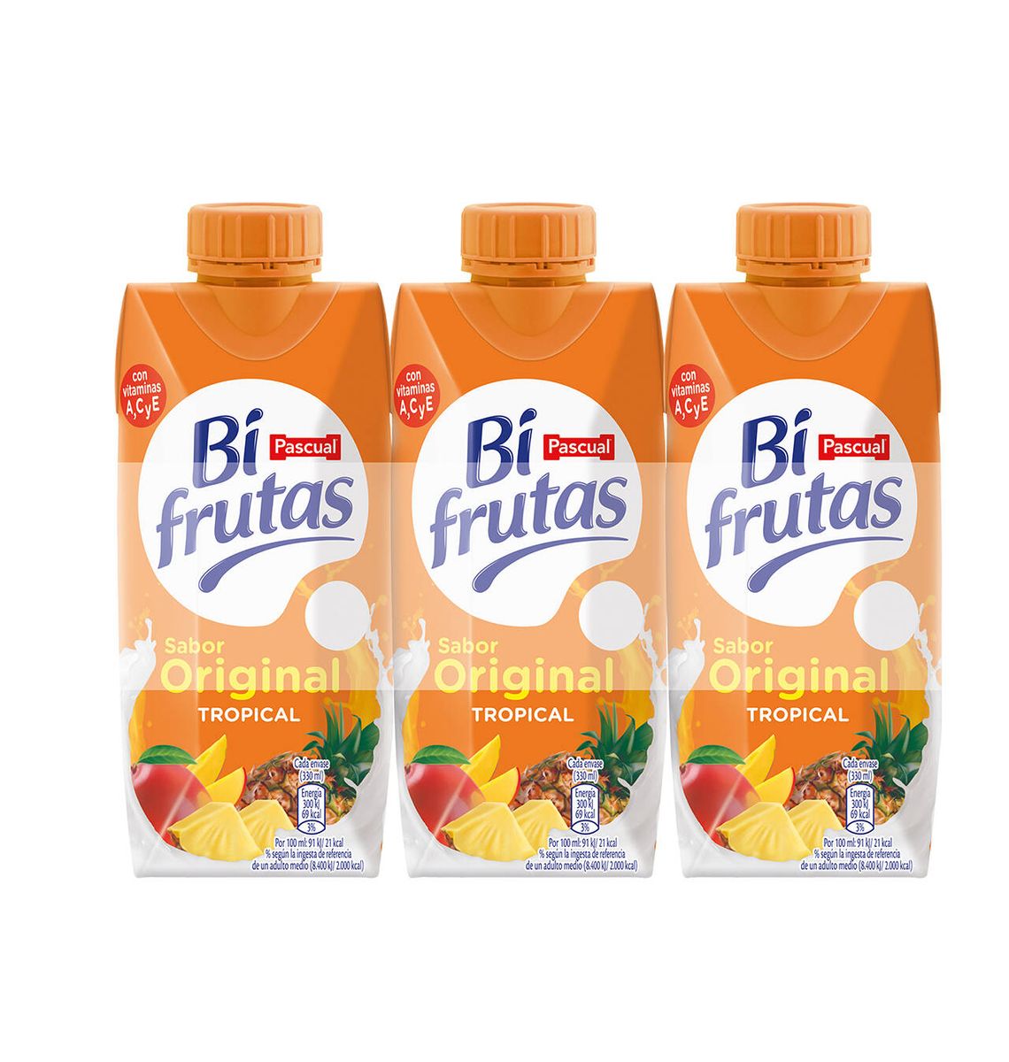 BI-FRUTAS PASCUAL TROPIC 33cl