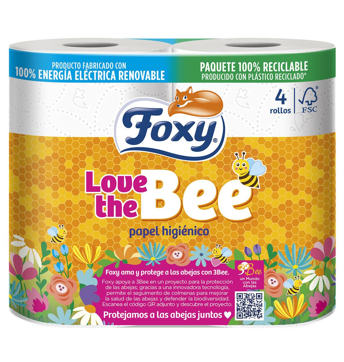 PAPER HIG FOXY LOVE BEE x4