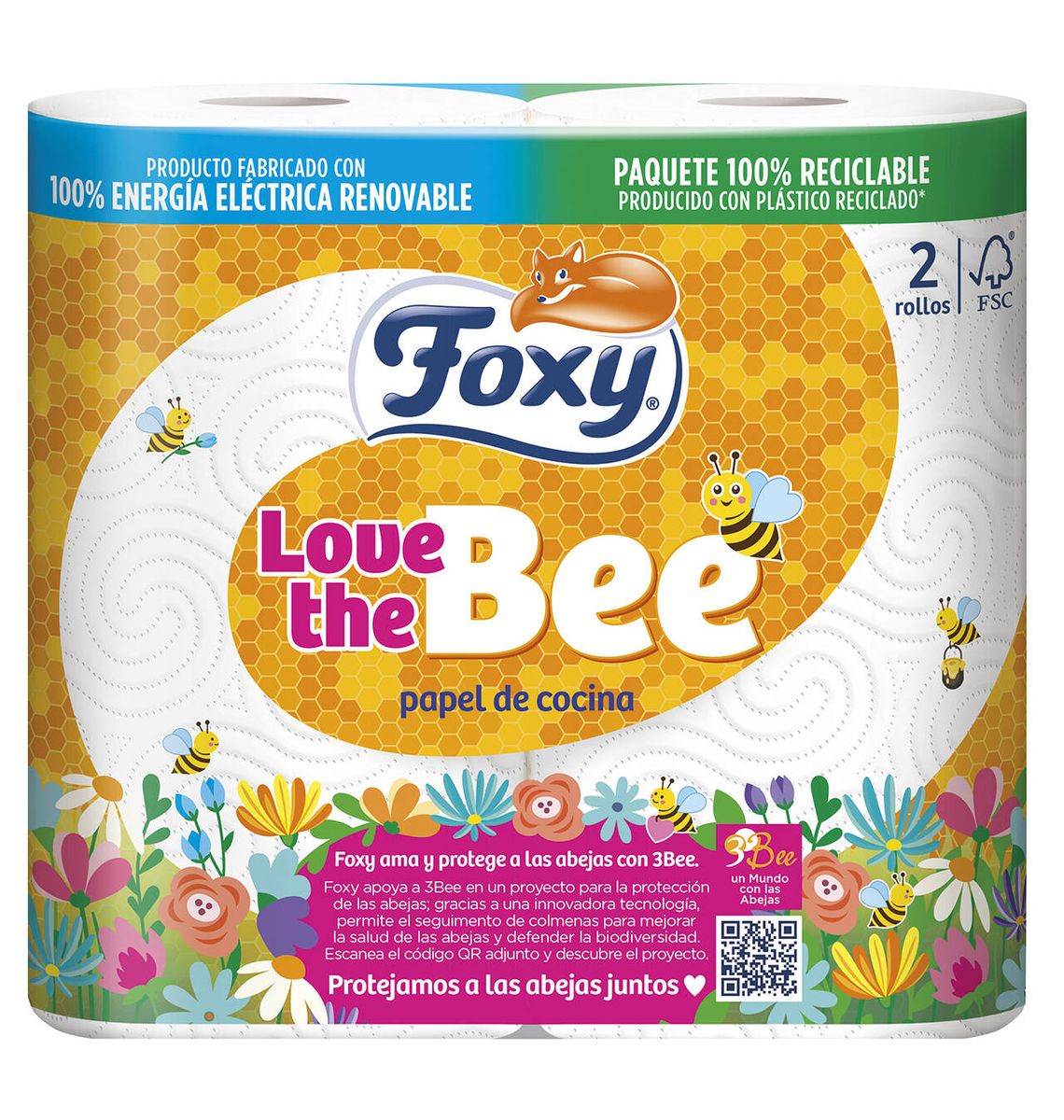 PAPER CUINA FOXY LOVE BEE x2