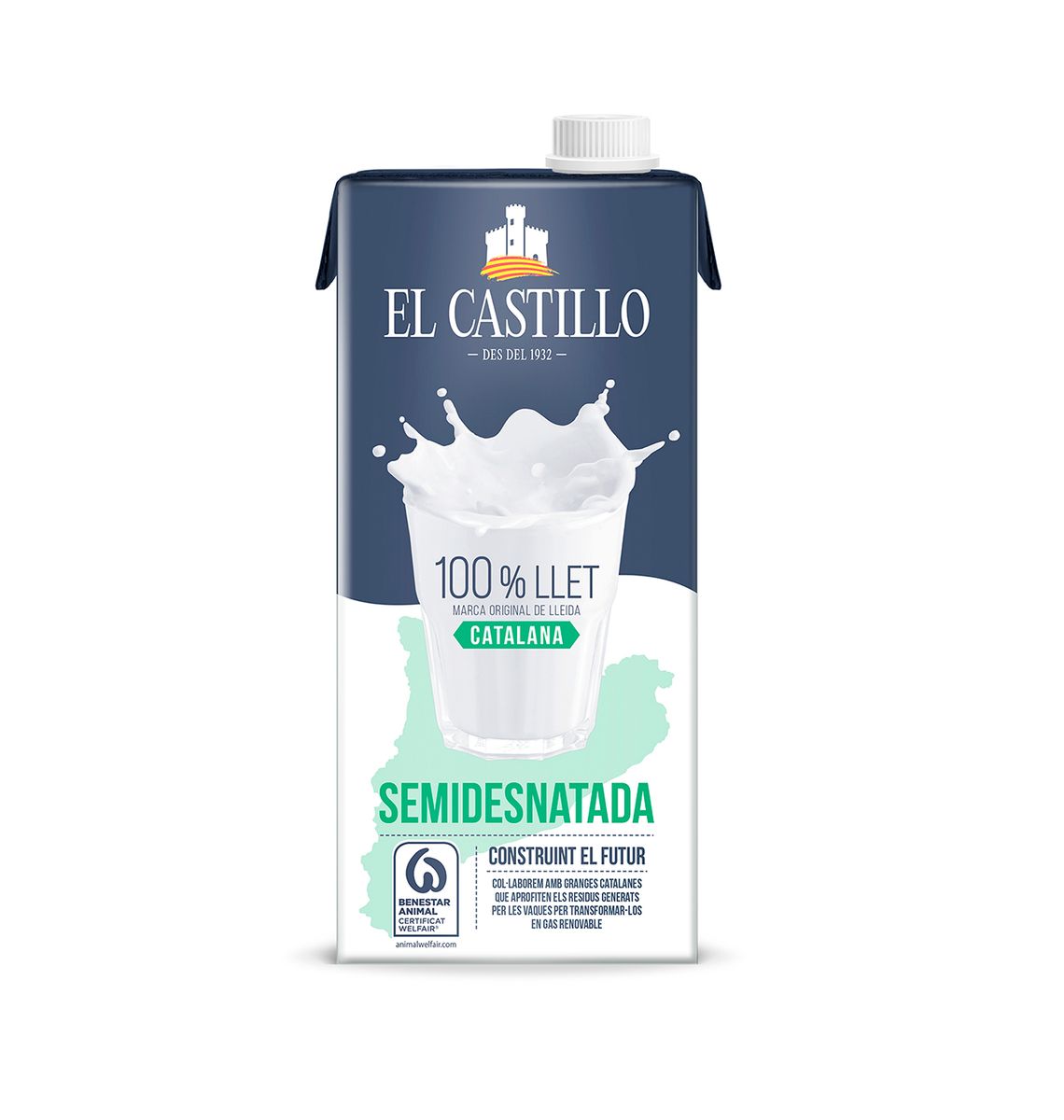 LLET EL CASTILLO SEMI 1L